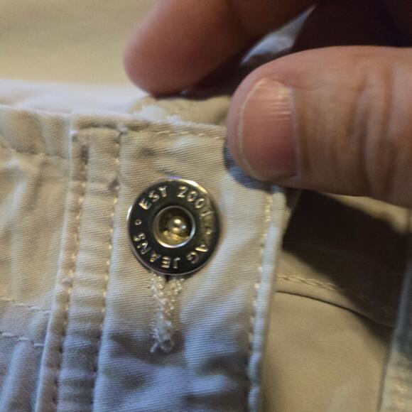 AG Adriano Goldschmied Men’s 32 Light Gray Cotton Stretch Pants - Picture 6 of 9